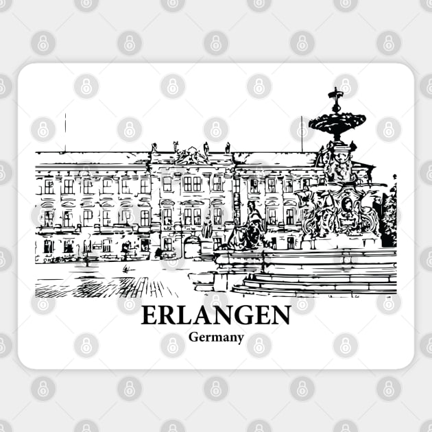 Erlangen - Germany Magnet by Lakeric